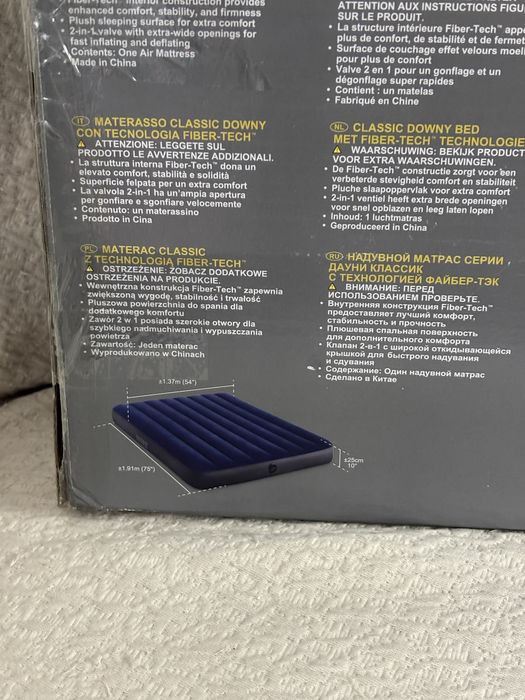 Intex colchão insuflável de campismo 137x191x25cm