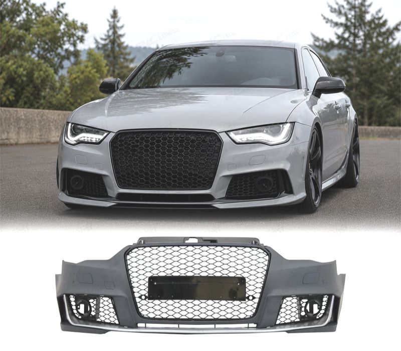 PARA-CHOQUES FRONTAL AUDI A3 8V 12-16 LOOK RS3 PRETO BRILHANTE