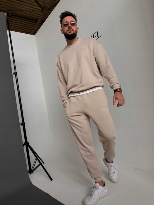 La manuel dres komplet męski men beżowy L/XL