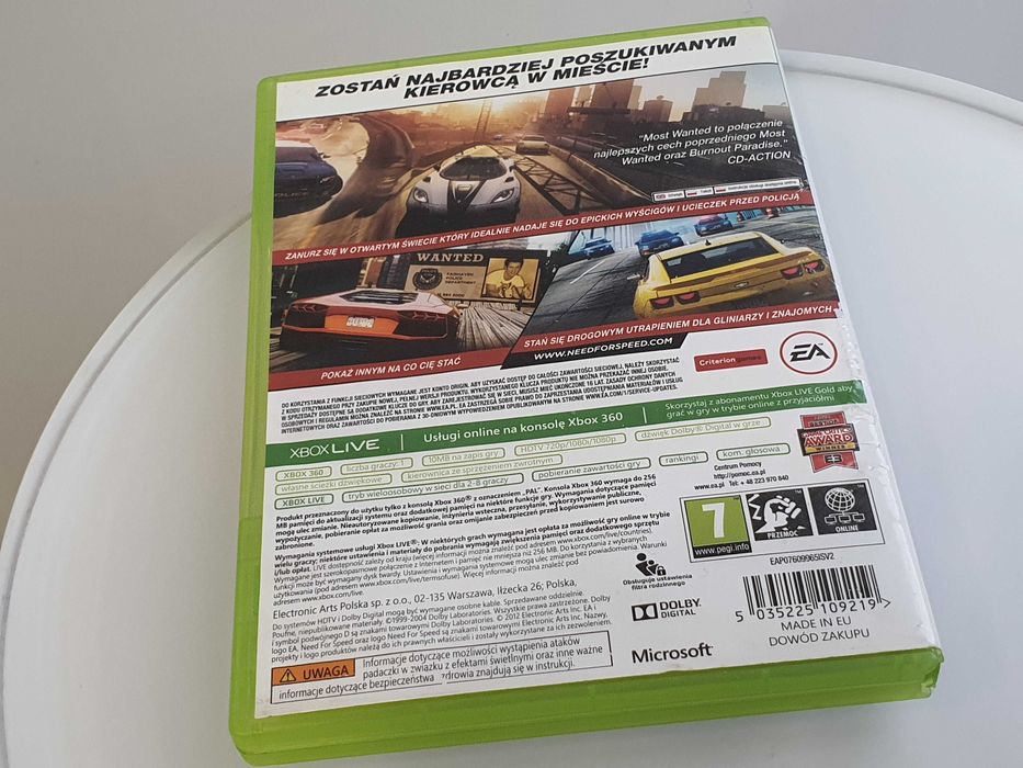 Gra Xbox 360 Need For Speed Most Wanted PL