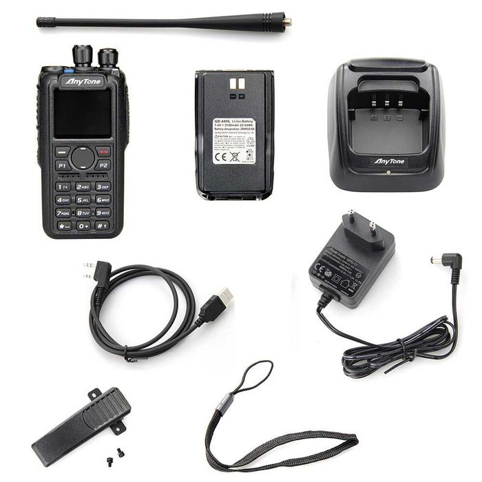 ‼️ Рация Anytone AT-D878UVII (Завод.компект) - шифрование AES256, 7W