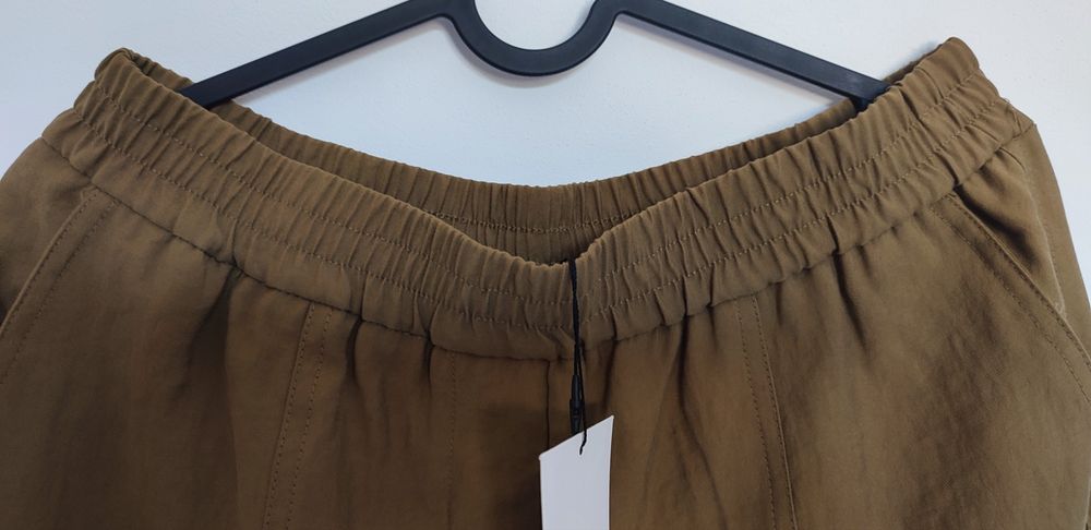 Zara Spodnie carrot wiskoza S/M