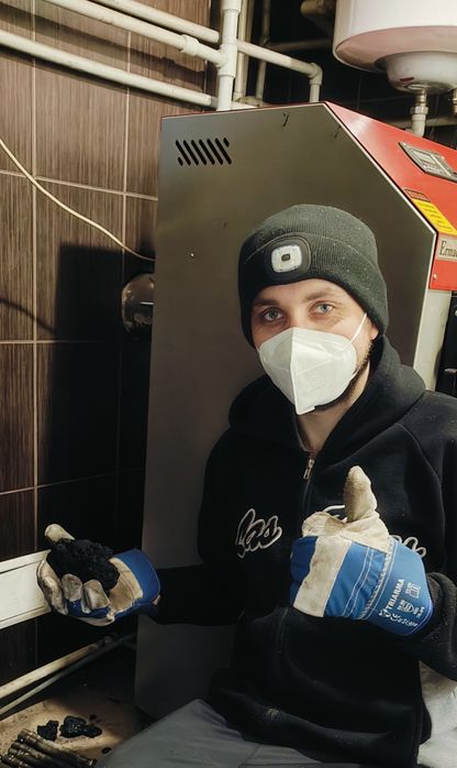 ЧИСТКА ДИМОХОДІВ від САЖІ жиру Камін Котел Груба Вентиляція Баня Піч