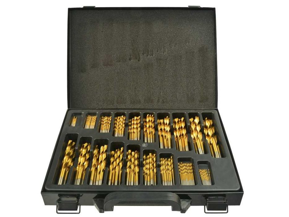 KOMPLET WIERTEŁ tytanowych 170el G38219