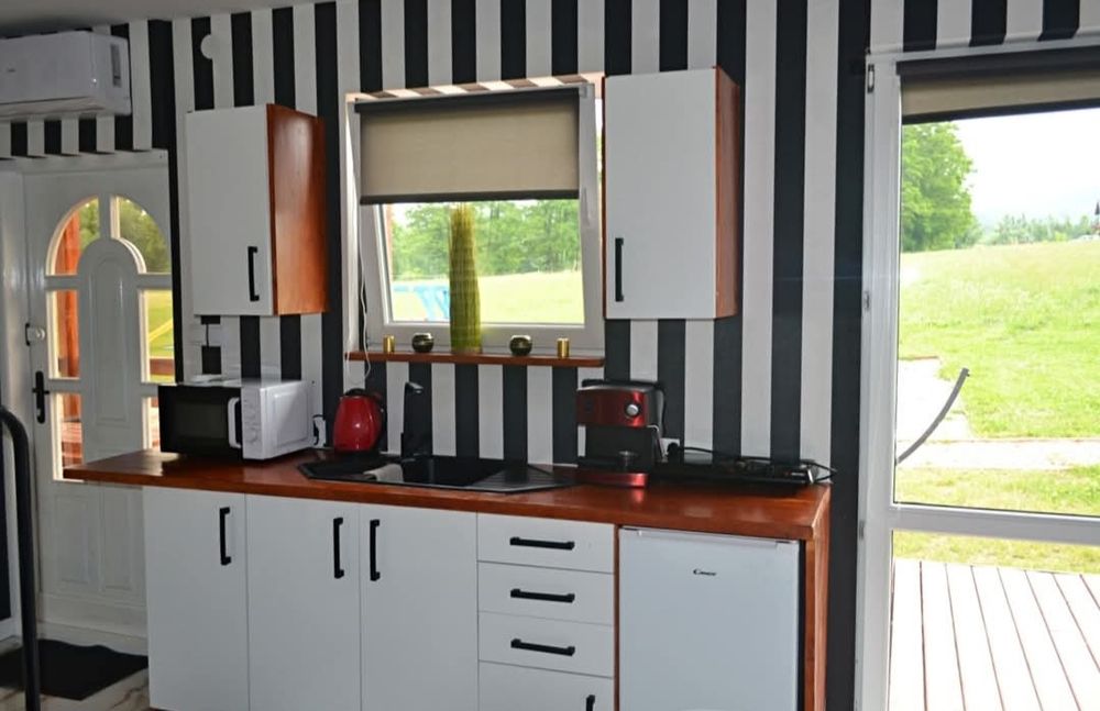 Domek Domki Sauna Ognisty Kocioł SPA  Beczka Alpaki Konie