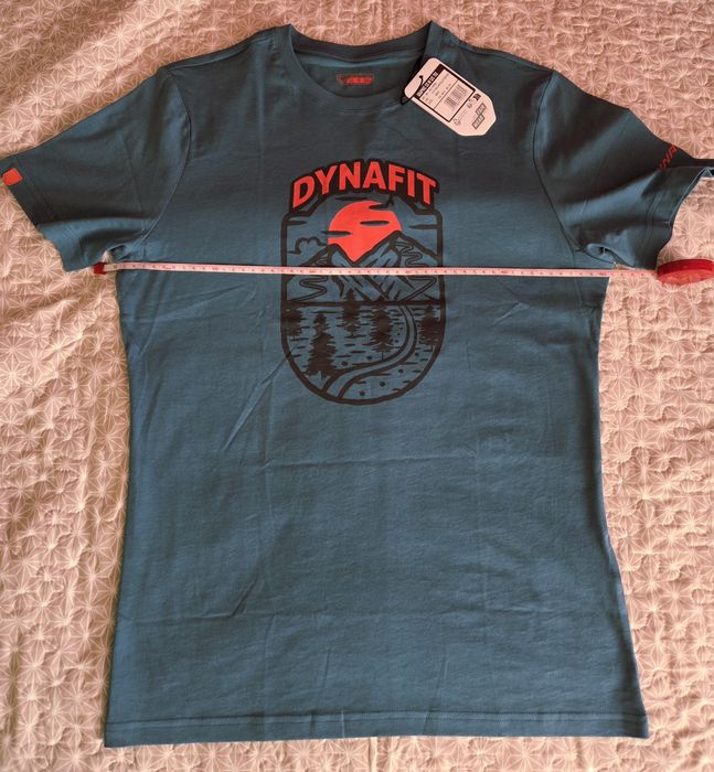 T-Shirt, Dynafit Graphic Cotton, kolor:  mallard blue/horizon, roz: S, NOWA