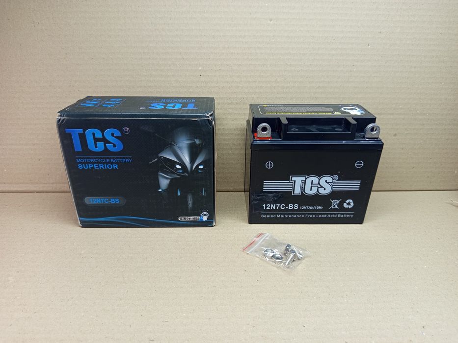 Акумулятор мото АКБ GEL  12V 7A 12NC7-BS (L137-W76-H124mm) "TCS"