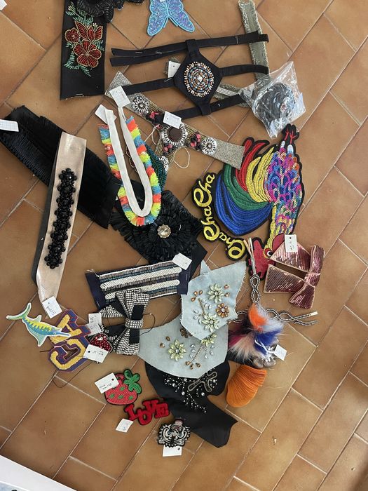 Lote de Aplicações e Acessórios para Costura e DIY