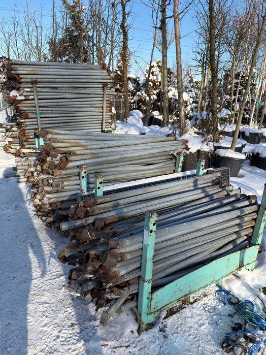 Rury, rura, słupki stalowe ocynkowane fi42 grubość ścianki 3mm