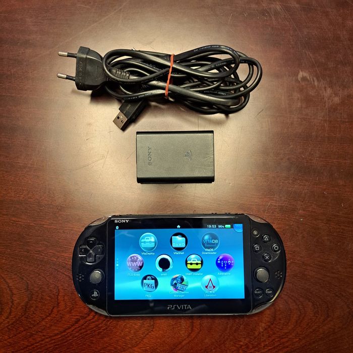 Psvitas slim/fat + carregador + bolsa de transporte