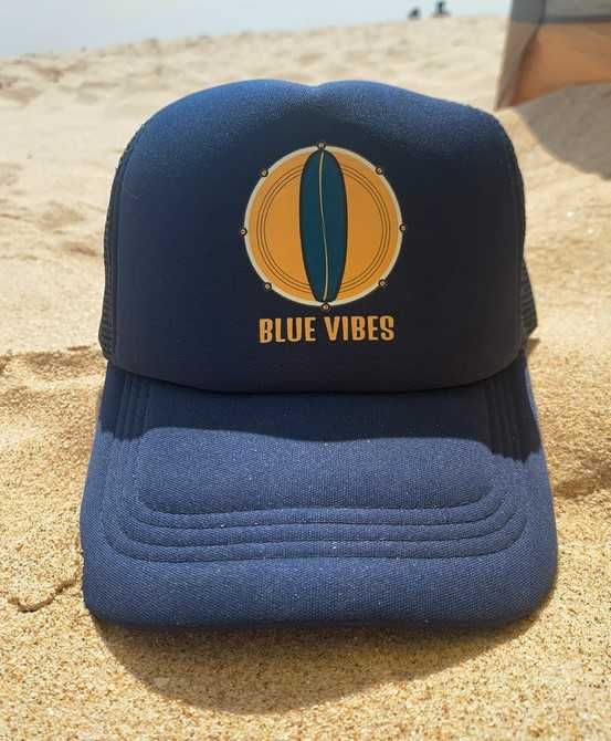 Cap Chapeu Bone Rede Trucker Surf Blue Vibes