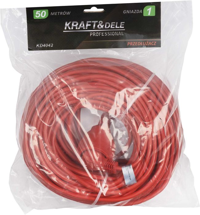 Przedłużacz ogrodowy 3 żyłowy 50m KD4042