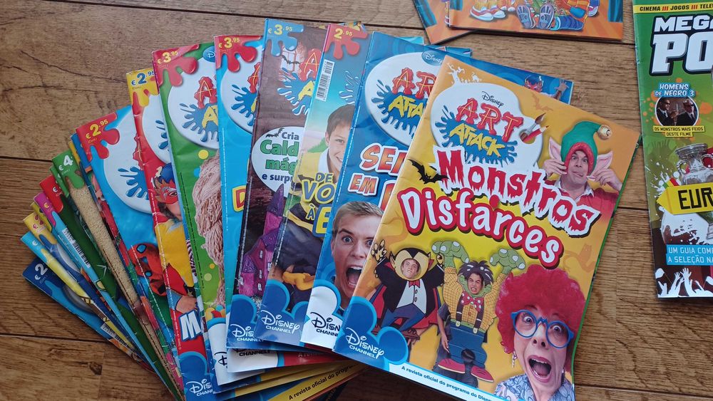 Revistas para crianças - 27 Arte Attack - 2 Amiguinhos - 2 Mega Power