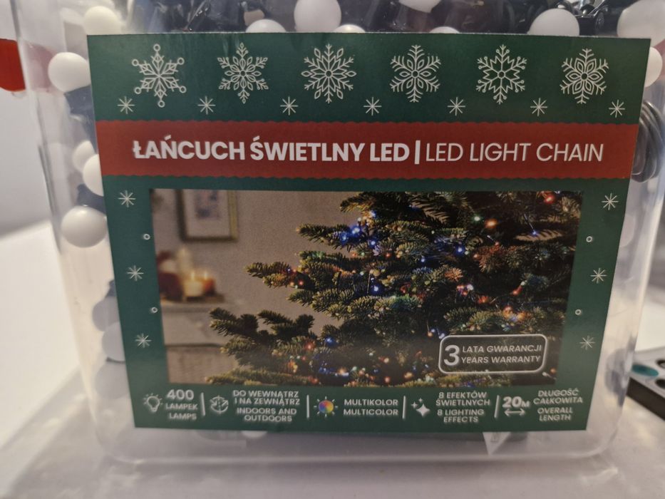 Nowe lampki choinkowe 400 led