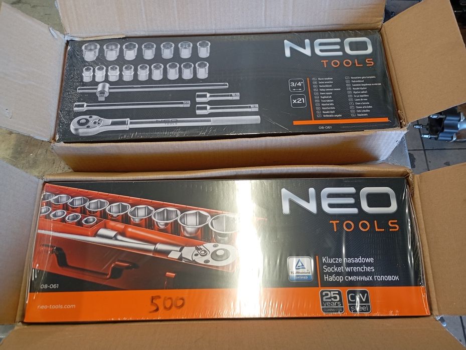 Zestaw kluczy nasadowych 3/4" NEO
