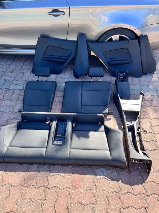Skórzany komplet bmw serii 1 E82 wyłożony z cupe stan dobry cena do negocjacji odbiór osobisty
