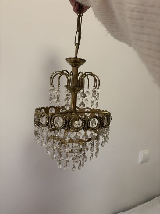 Candeeiros de teto de cristal – conjunto de 3 peças
