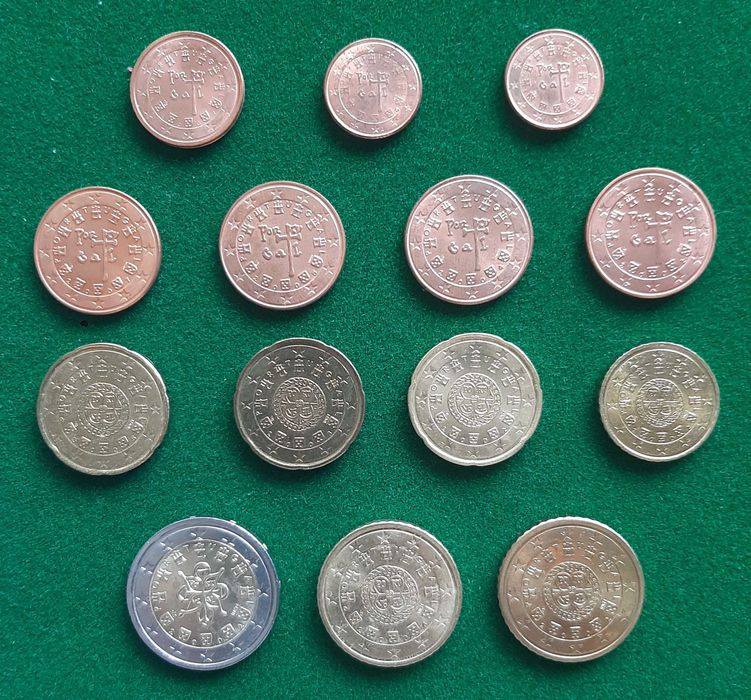 1.ªs moedas Euro - Portugal