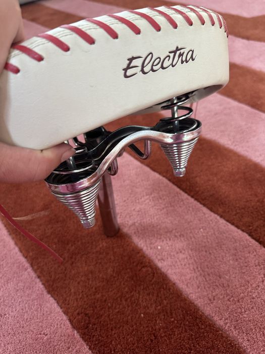 Electra skórzane siodełko na miejski rower holenderle