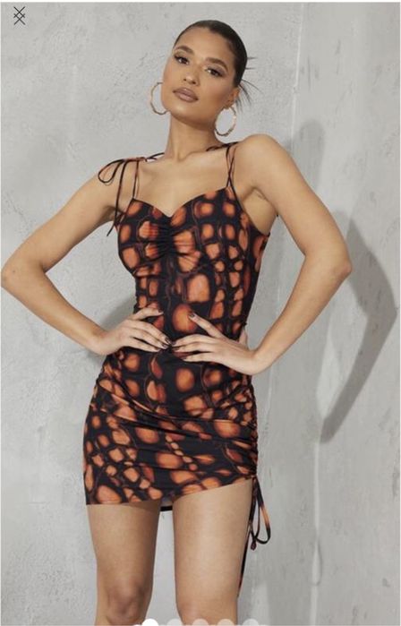 Нове плаття plt сексі коротке на завязках яскраве y2k
