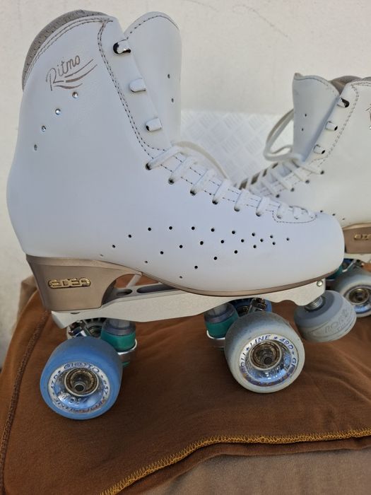 Complete Roller Skates: Edea Ritmo Boots + Chassis, Model No. 255, Size 3864284597597953122