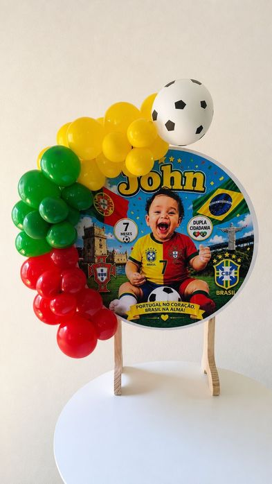Painel Redondo para Festa na Mesa