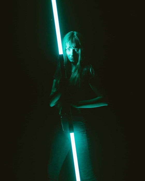 14-кольоровий світловий посох 150 см довжина двосторонній меч Дарт Мол