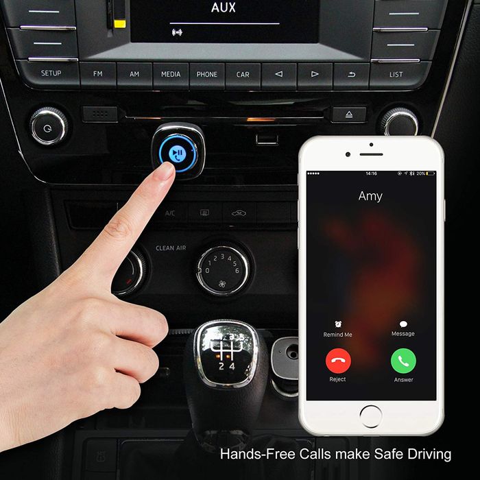 Zestaw głośnomówiący  samochodowy bluetooth