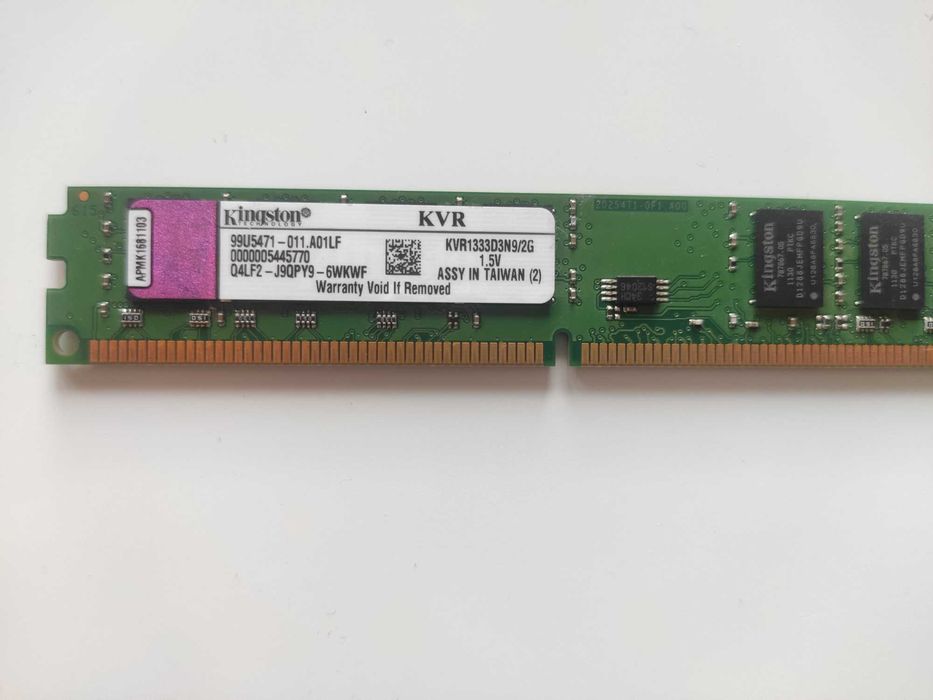 RAM DDR3 2GB do PC Kingston