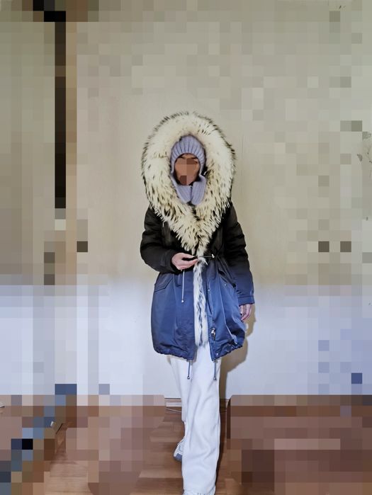 Парка с натуральным мехом