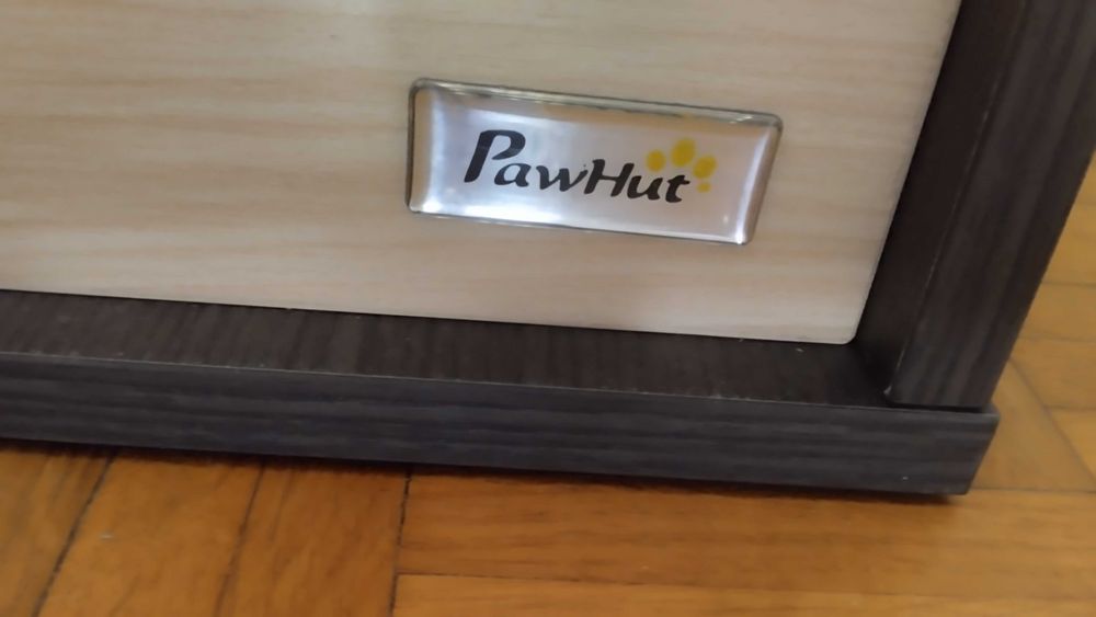 Drewniany domek dla psa, legowisko, budka