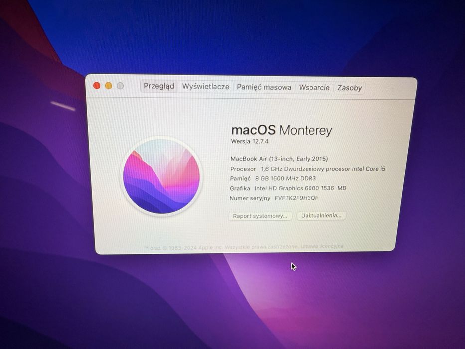 Macbook Air 256GB SSD