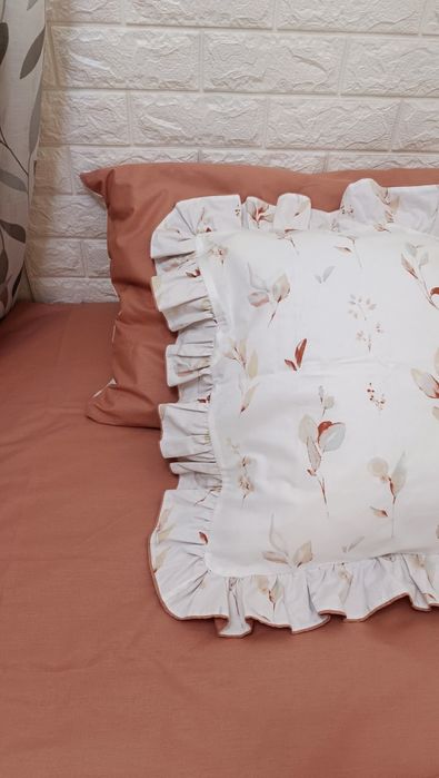 Розпродаж! Односпальна Постільна білизна з рюшами 100 % бав підліткова