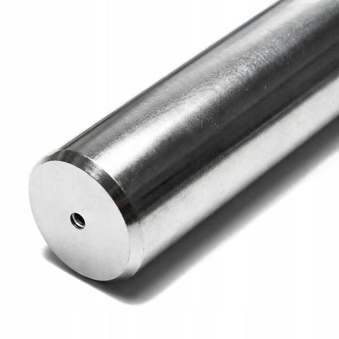GRYF PROSTY 200cm GŁADKI stalowy sztanga 28mm pełny zaciski motylkowe