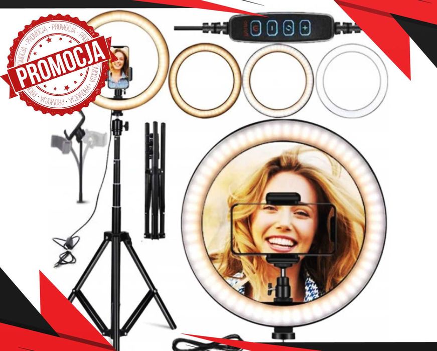 Nowa LAMPA Pierścieniowa Statyw 220cm Led Ring 80W (PROMOCJA)