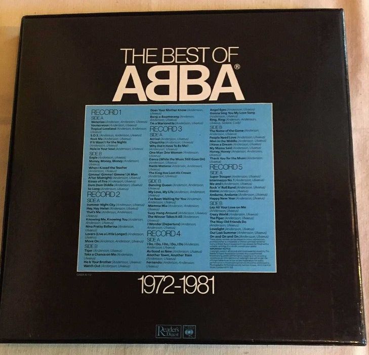 ABBA The Best Of Abba 1972-1981 UK 1982 Британия пластинка 5 шт NM