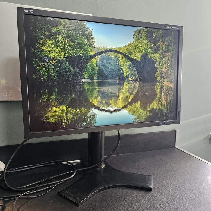 Два профессиональных монитора 24" NEC MultiSync 2490WUXi2-BK