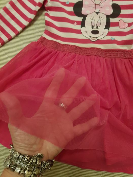 Sukienka z tiulem Disney Minnie Mouse/ roz 92