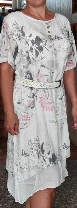 Sukienka letnia kwiaty 3XL