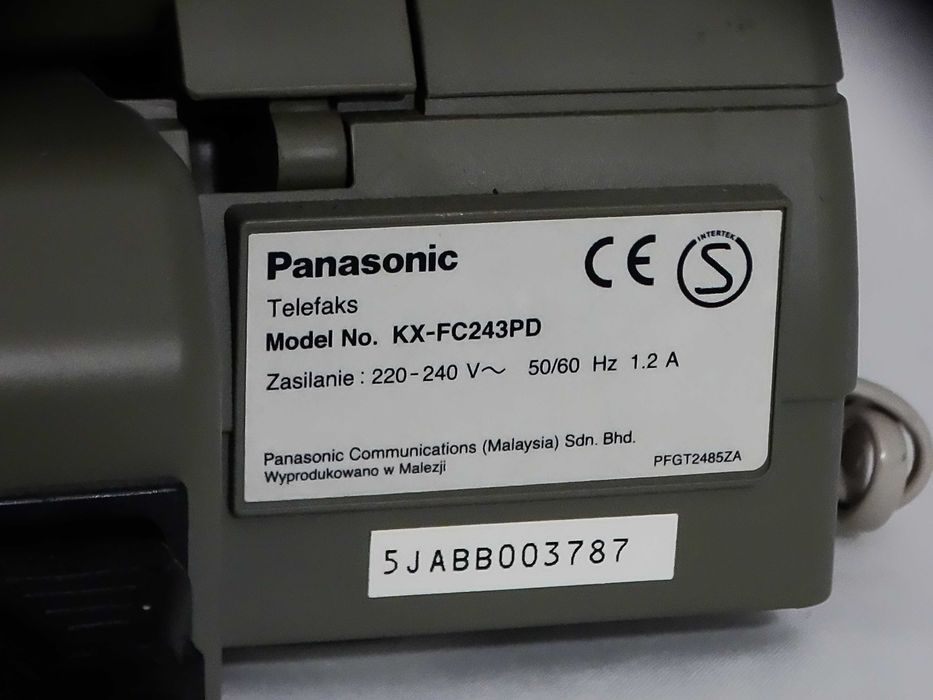 Panasonic KX-FC243PD – faks + telefon stacjonarny + słuchawka bezprzew