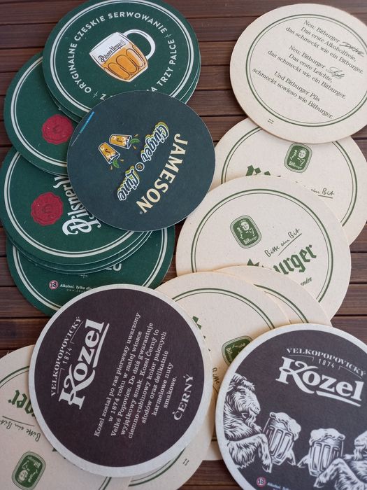 Kolekcjonerskie podkladki pod piwo 20 sztuk