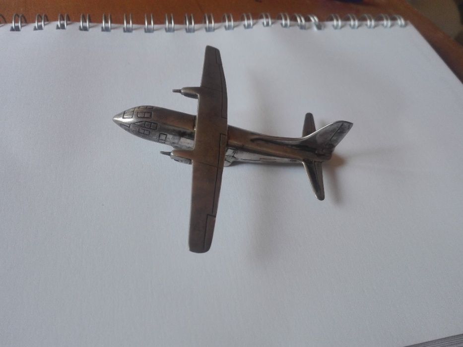 Avião em Prata (925) - 75g - Vintage - Década de 70 (Itália)