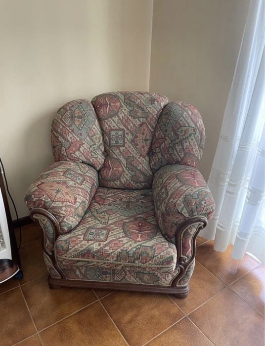 Sofa cama  + 2 poltronas