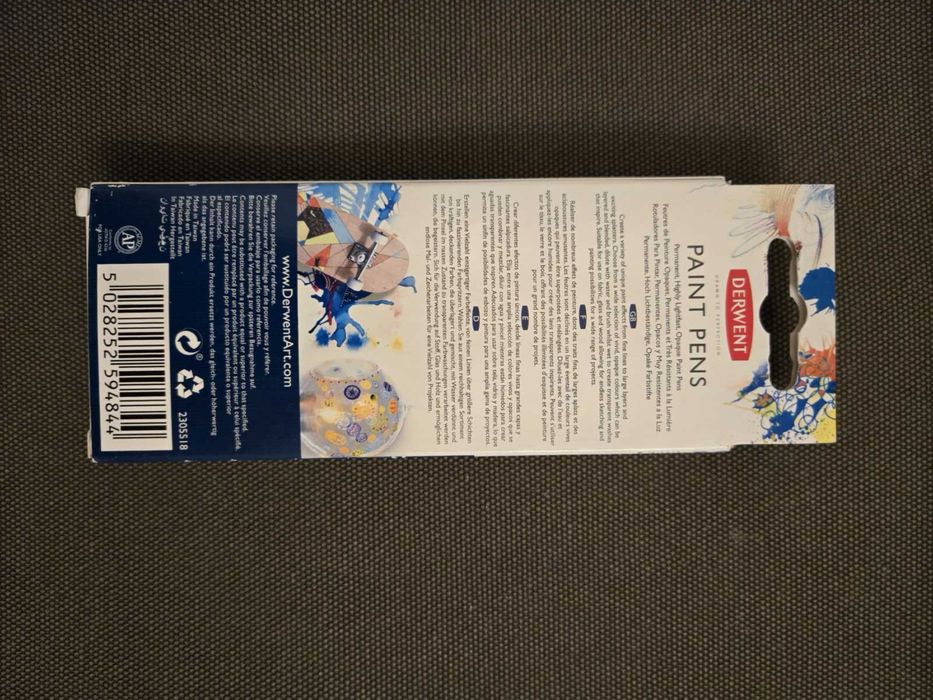 Ручки цветные Derwent PAINT Pen PALETTE №1 набор 5шт