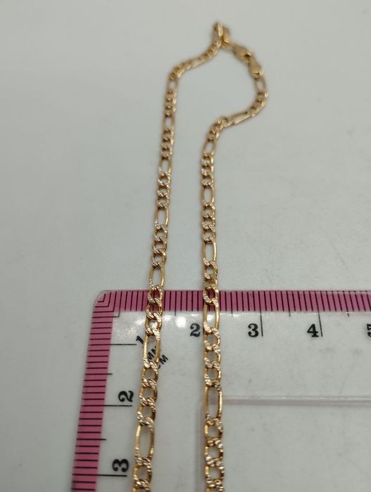 Золотая двухцветная цепочка 61 см 4.99 грамма