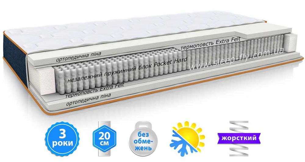 Ортопедический матрас INDIGO 80/90/140/160/180х200 Матрас Одесса