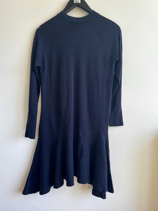 Envii granatowa sukienka damska 100% wełna merino cienka S