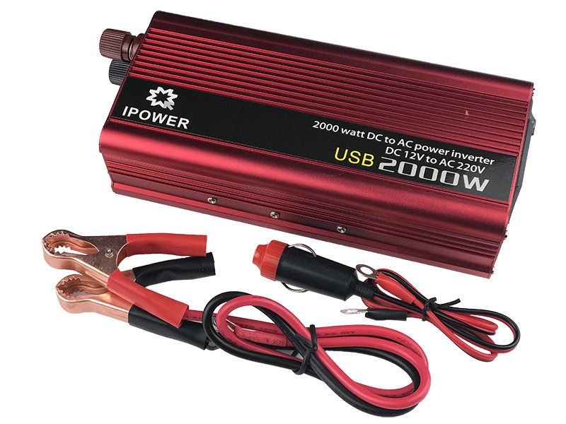Автоинвертор UKC 12V-220V 1500W/2000W/2600W/3000W/4000W
