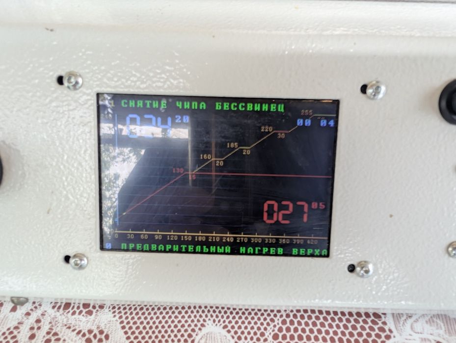Саморобна ІК паяльна станція BGA / Arduino Mega / Верх+Низ / TFT диспл
