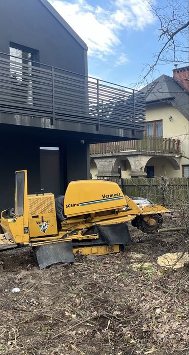 Frezowanie karp usuwanie pni karczowanie karpy pniaki
